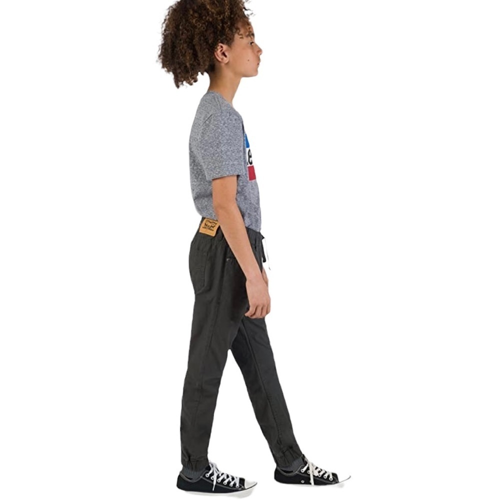 LEVI’S Ripstop Husky Boys Straight Jogger Pants in black